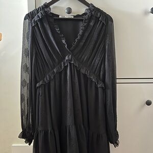 Zara ruffled lace dress